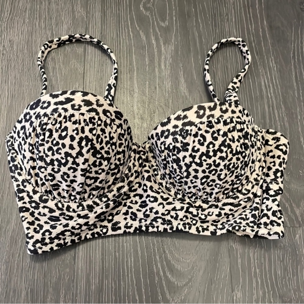 Push up bikini top by xhiliration with animal print